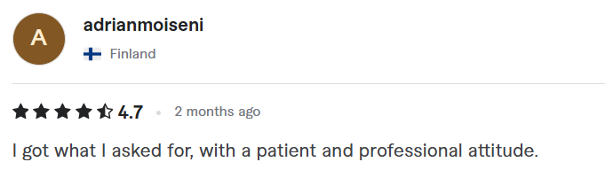 Client review 1