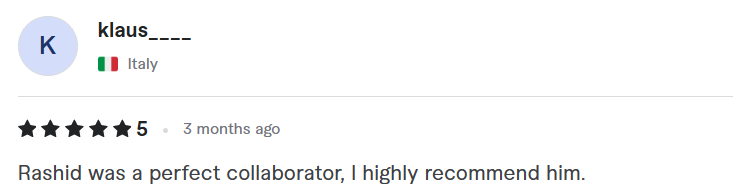 Client review screenshot 103